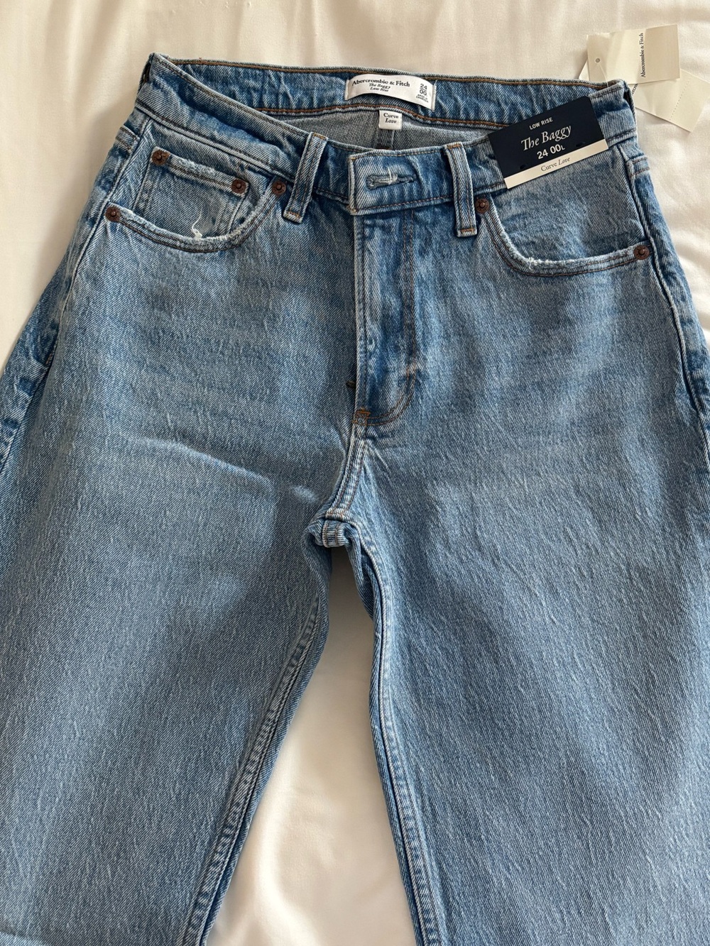 Abercrombie & Fitch Curve Love Low Rise Baggy Jean
